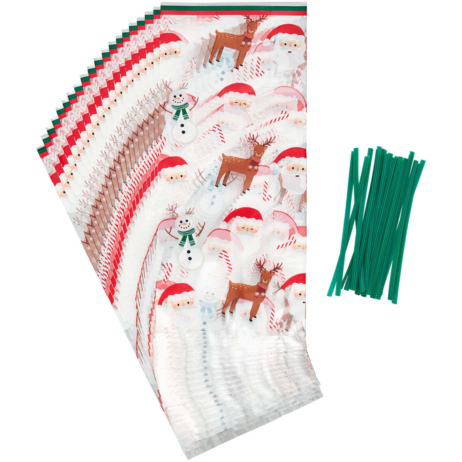 WILTON SANTA/REINDEER/SNOWMEN PARTY BAGS S 20-PIECE SET