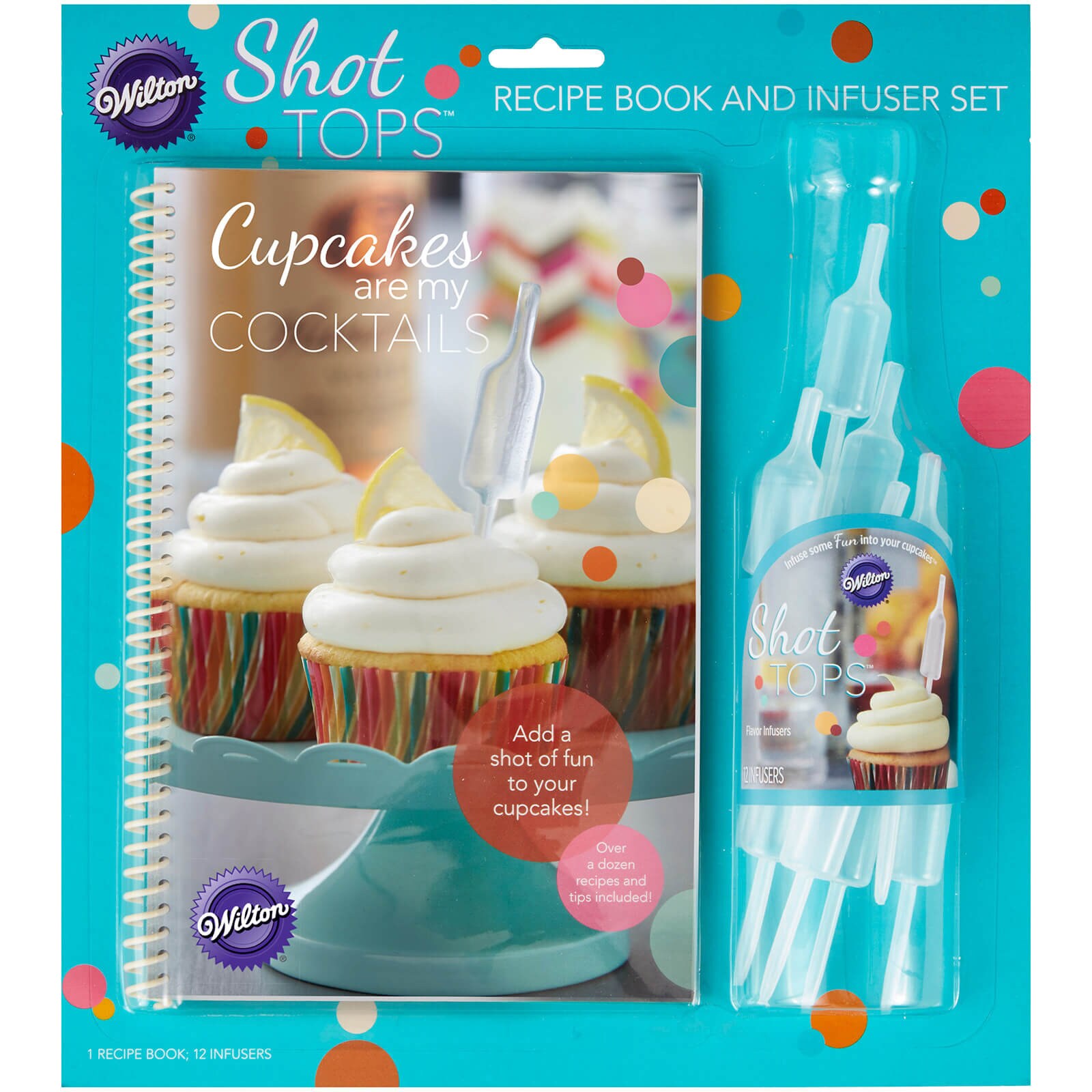 WILTON BOTTLE INFUSERS & COCKTAIL RECIPE BOOK COMBO