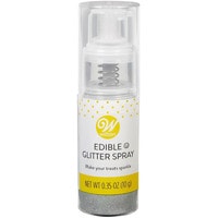 WILTON SILVER EDIBLE GLITTER SPRAY PUMP 0.35 OZ / 10 G