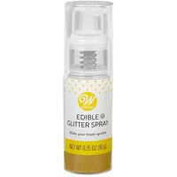 WILTON GOLD EDIBLE GLITTER SPRAY PUMP 0.35 OZ / 10 G