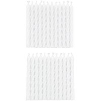 WILTON SOLID WHITE CANDLES 2.5" - 24 PC