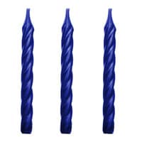 WILTON SOLID BLUE CANDLES 2.5" - 24 PC