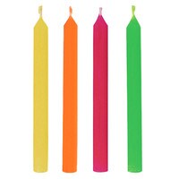WILTON ROUND HOT COLORED CANDLES 2.5" - 24 PC