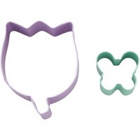 WILTON FLOWER WITH MINI BUTTERFLY CUTTER 2 PC SET