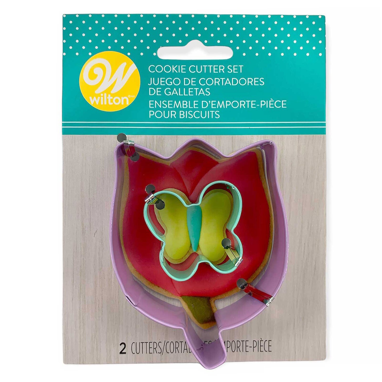 WILTON FLOWER WITH MINI BUTTERFLY CUTTER 2 PC SET
