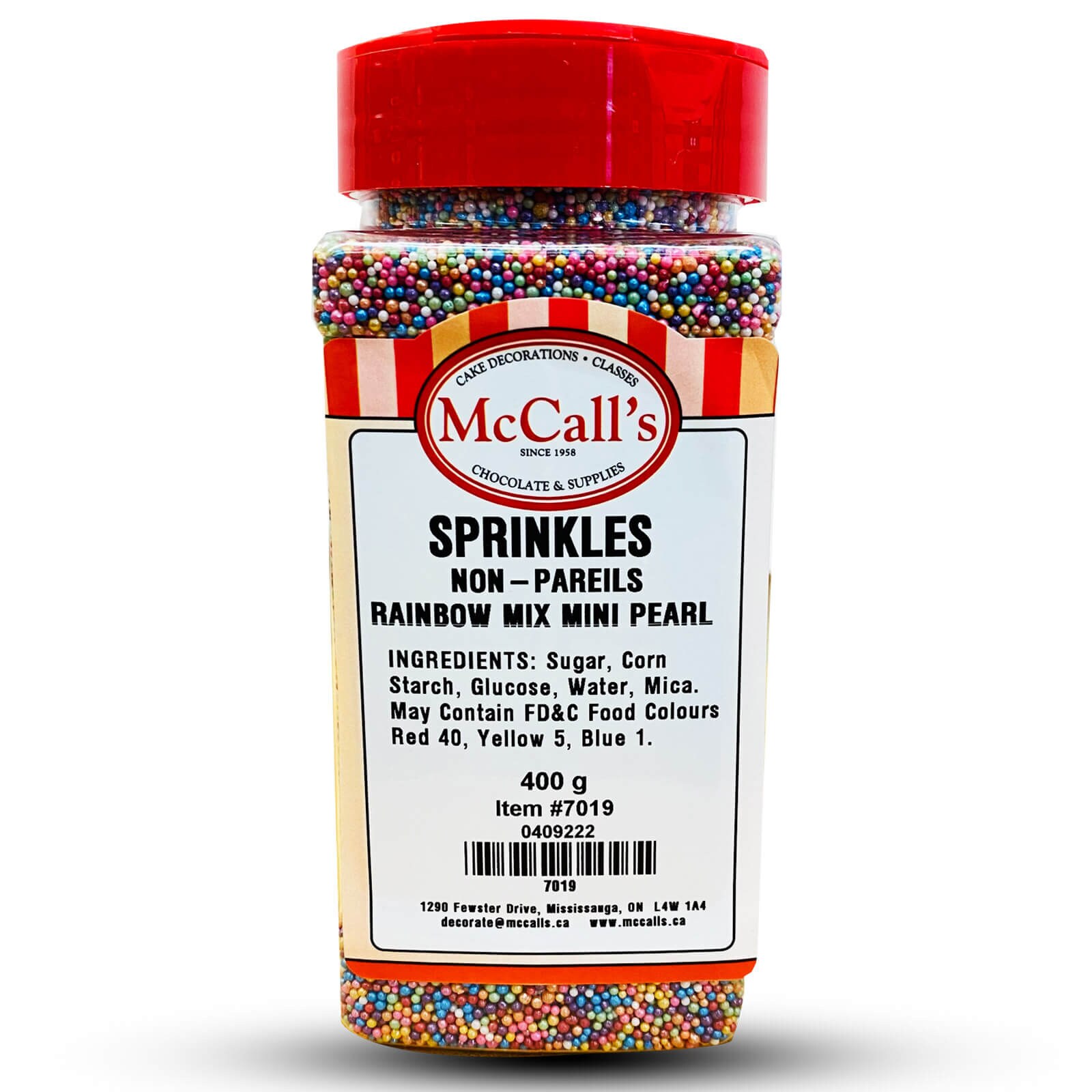 SPRINKLES NON-PAREILS RAINBOW MIX MINI PEARL 400 G