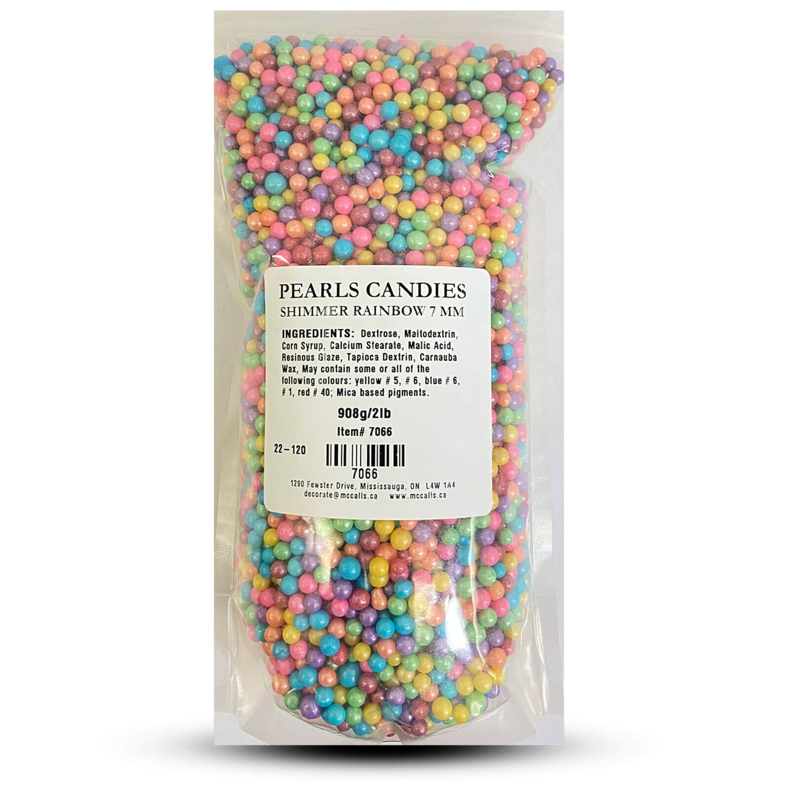 PEARL CANDIES 7 MM SHIMMER RAINBOW 2 LBS