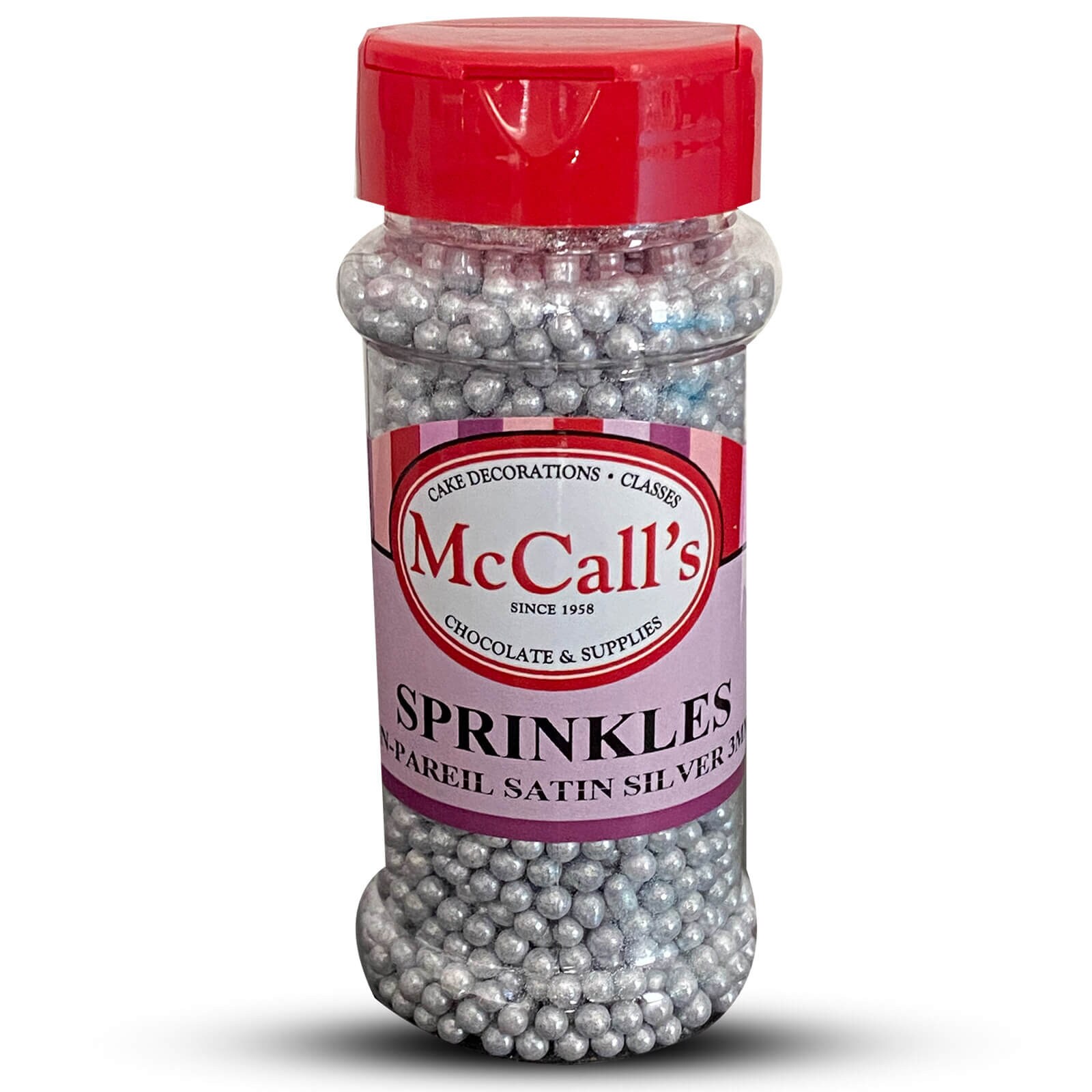 SPRINKLES NON-PAREIL SATIN SILVER 100 G