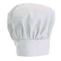 WHITE CLOTH CHEF HAT  ADULT