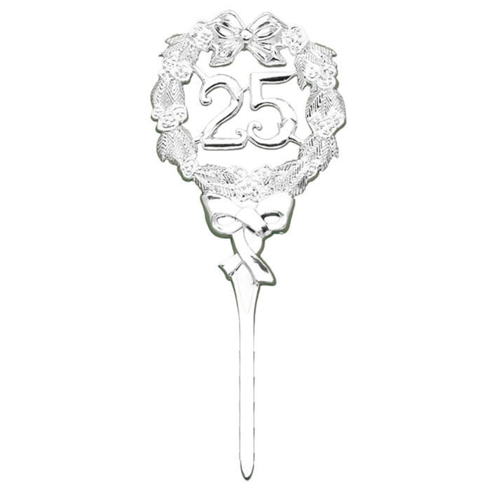 SILVER 25TH ANNIVERSARY PICK 8" 1PC