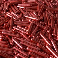 DRAGEE RODS - METALLIC RED