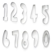 NUMBER CUTTER SET - 10 PIECES 