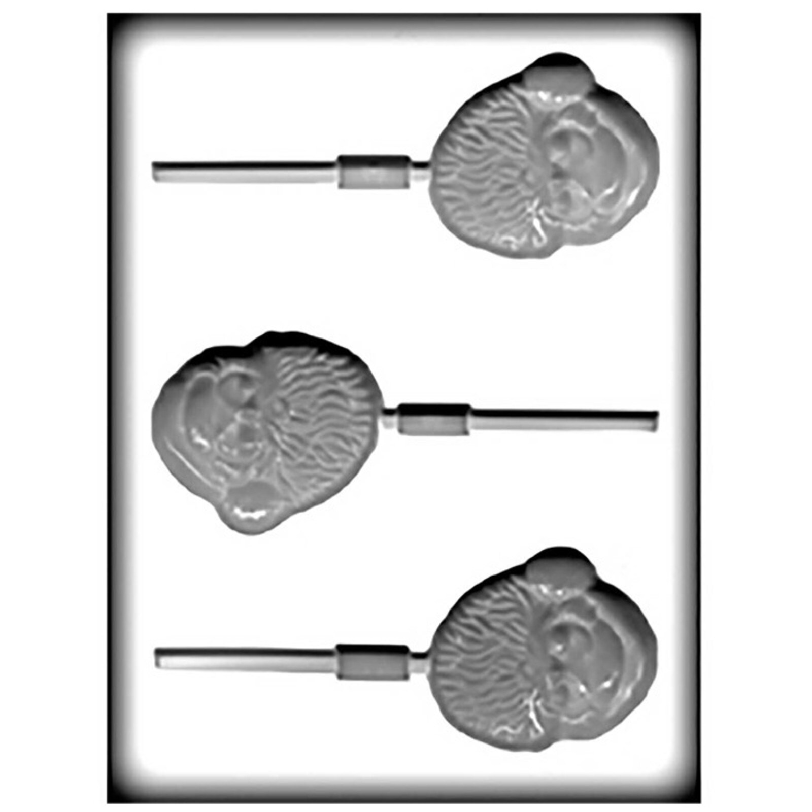 HARD CANDY MOLD - SANTA FACE LOLLY 2 7/8"