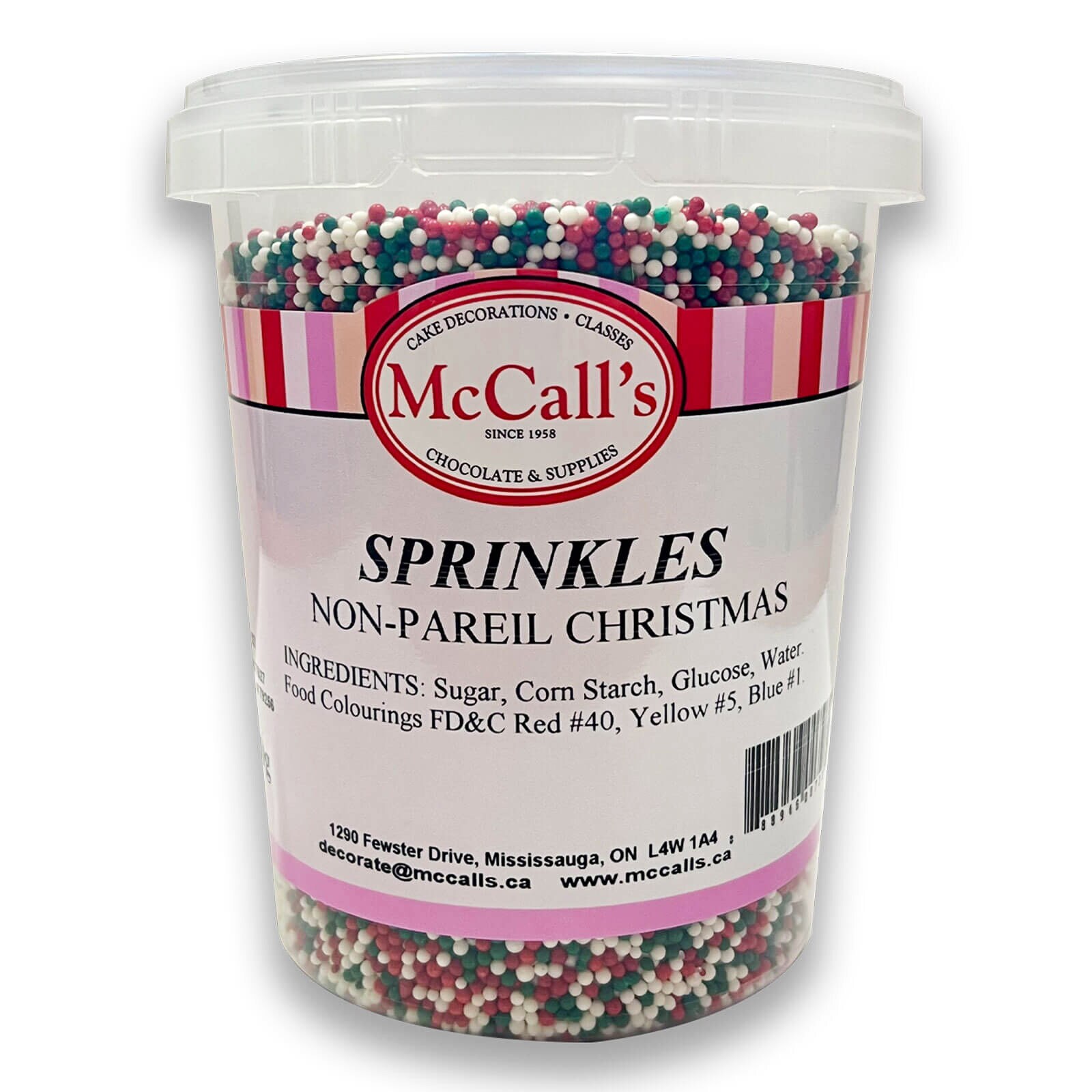SPRINKLES NON-PAREIL CHRISTMAS MIX 800 G