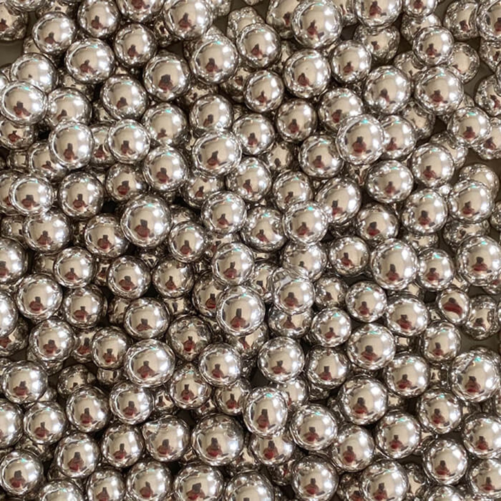 SILVER DRAGEE MEDIUM 7 MM  