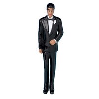 GROOM IN BLACK TUX FIGURINE 4.5" AA
