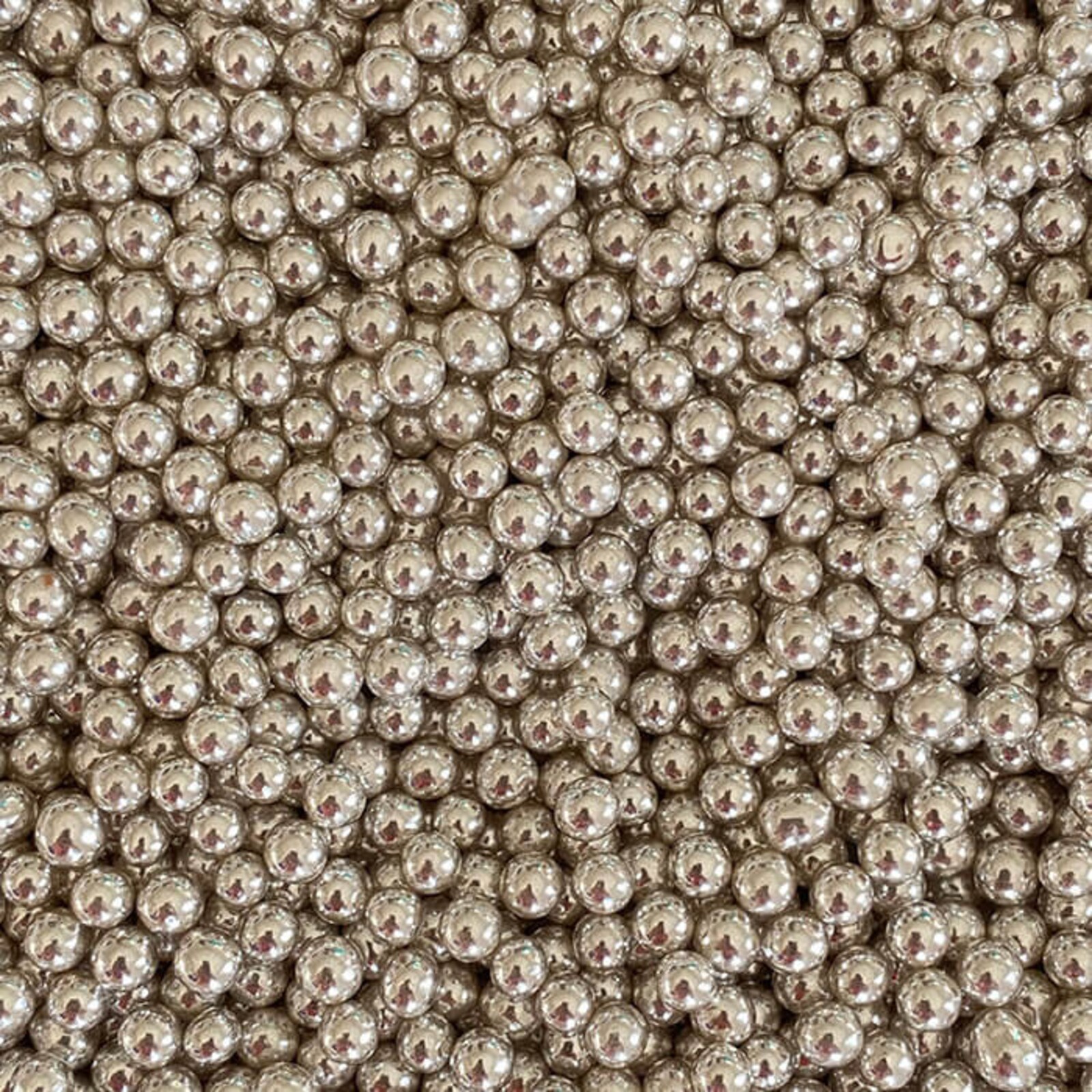 SILVER DRAGEE SMALL 4 MM  