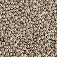 SILVER DRAGEE SMALL 4 MM  