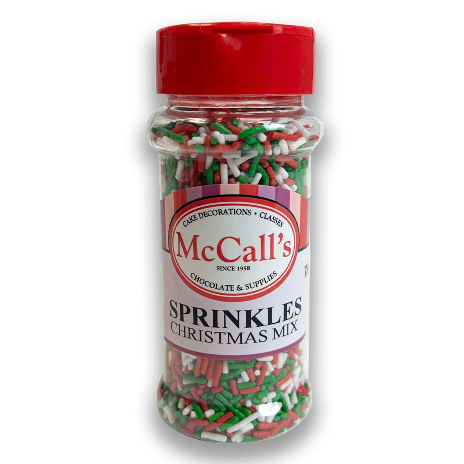 Sprinkles Christmas Jimmies Mix 75 g / McCall's