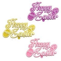 HAPPY EASTER PLAQUE 3"