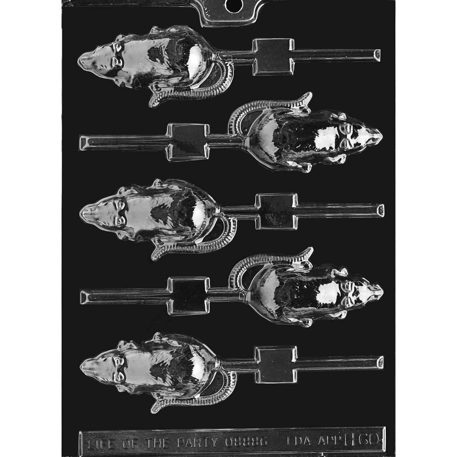 MOLD - RAT LOLLY 3 1/4" X 1 1/2" (5)