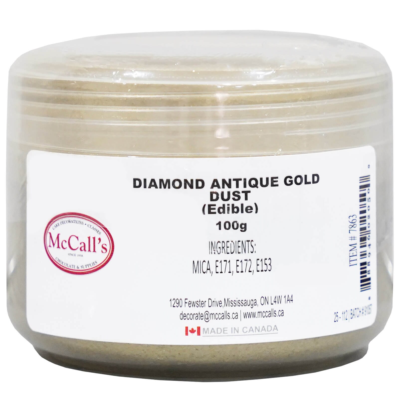 DIAMOND SPARKLE DUST ANTIQUE GOLD 100 G (Edible)
