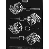 MOLD - BUNNY WITH BOW LOLLY 3 3/4" (4)