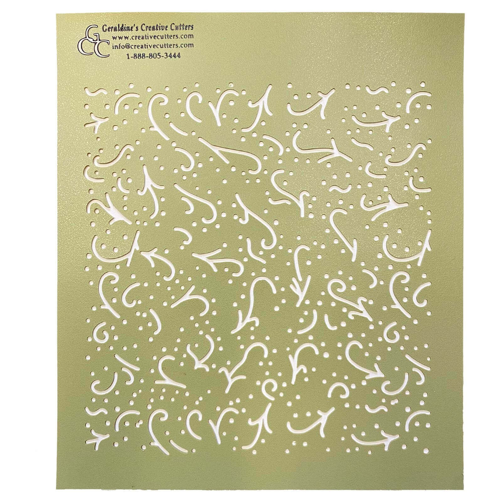 SWIRLS & DOTS MINI IMPRESSION / STENCIL MAT 
