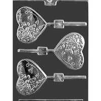 MOLD - HEART WITH FLOWERS LOLLY (3)