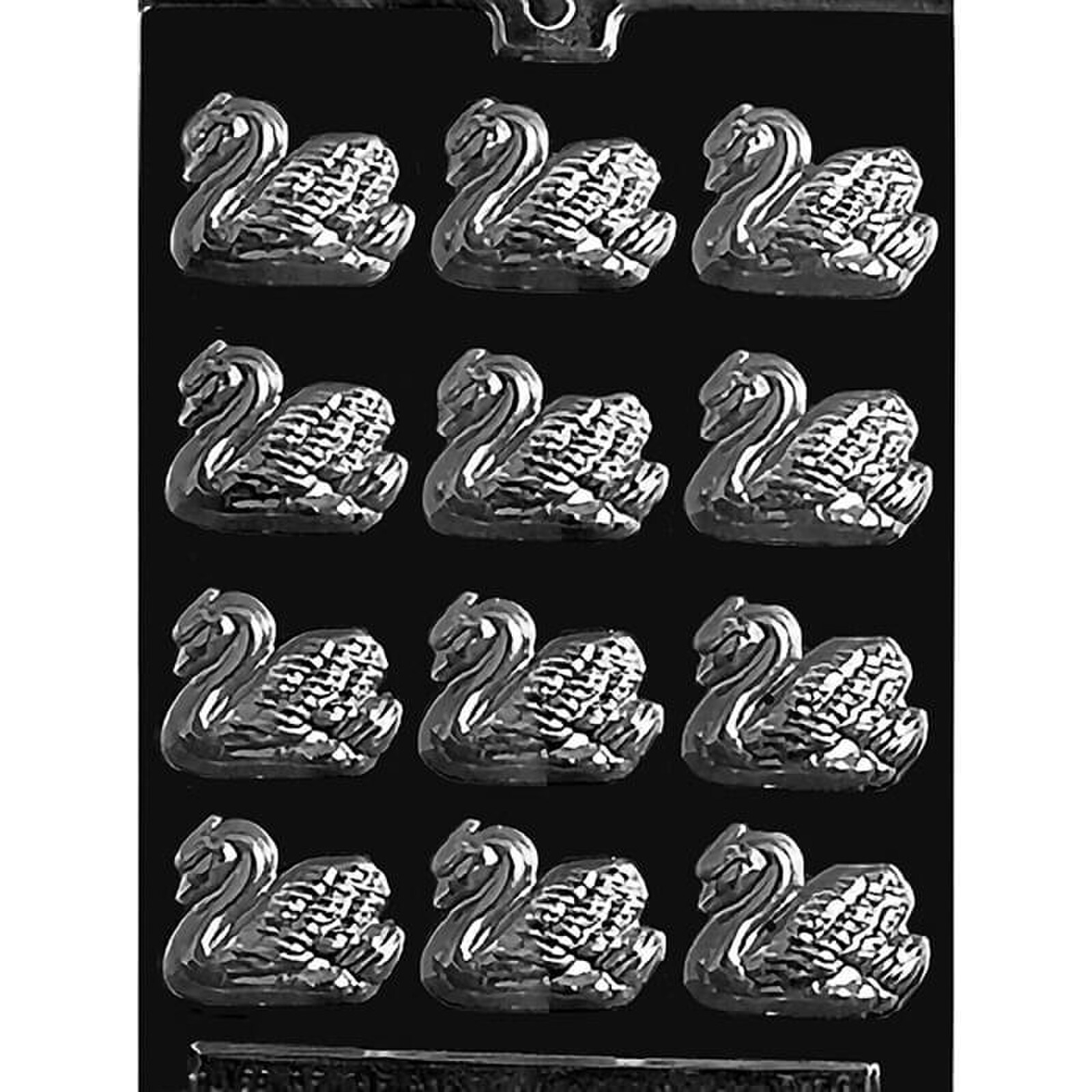 MOLD - SMALL SWANS (BITE SIZE) 1 1/2" X 2" X 1/2" (12)