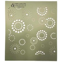 CIRCLE IN DOTS MINI IMPRESSION / STENCIL MAT 