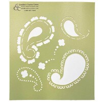 SIMPLE PAISLEY SWIRL MINI IMPRESSION / STENCIL MAT 