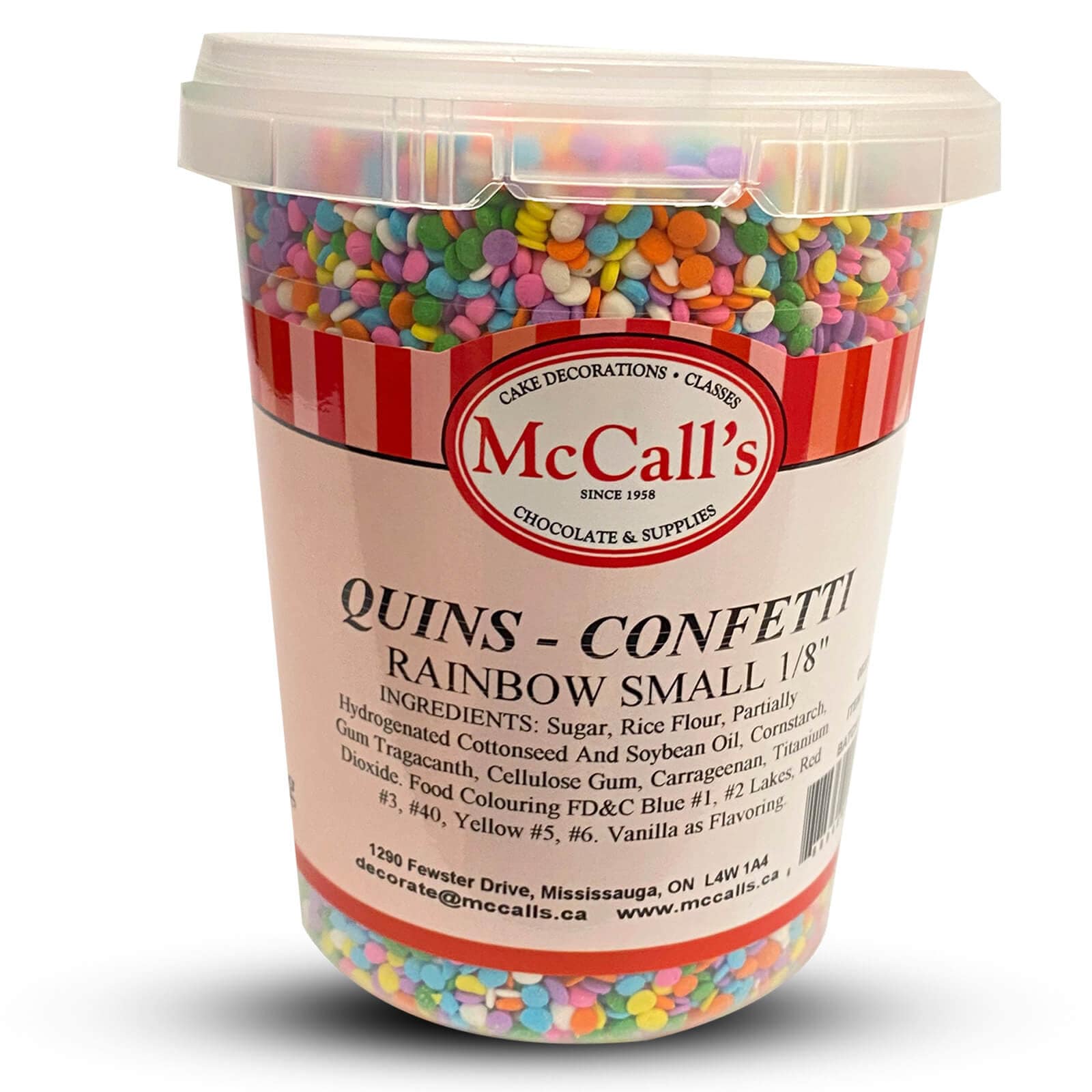 QUINS CONFETTI RAINBOW SMALL 1/8" 600 G