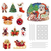 CHRISTMAS PICKS (10 assorted Pieces ) & 1 PLAQUE 