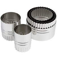 ATECO S/S DOUBLE-SIDED ROUND CUTTER SET - 5 PC