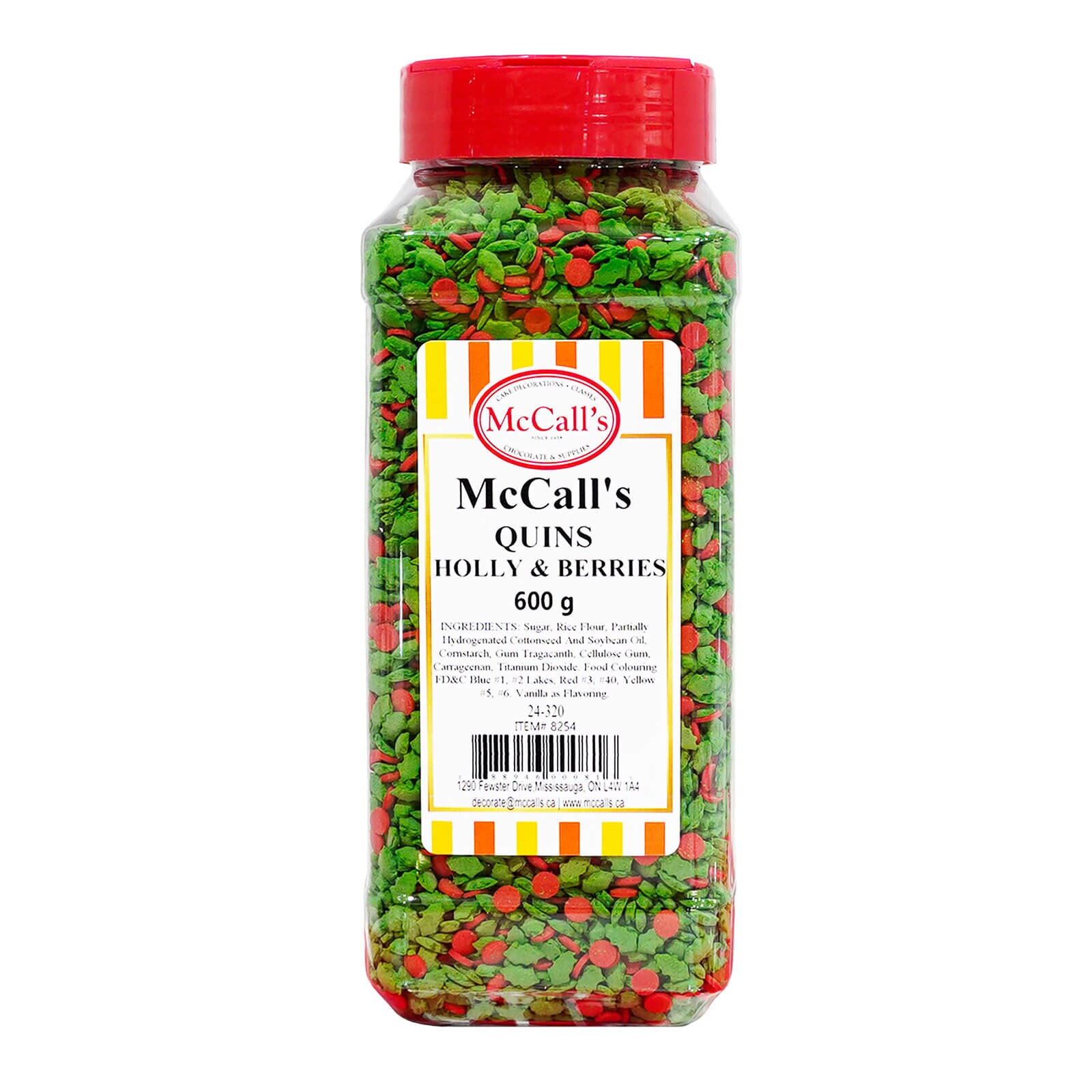 QUINS HOLLY & BERRIES 600 G