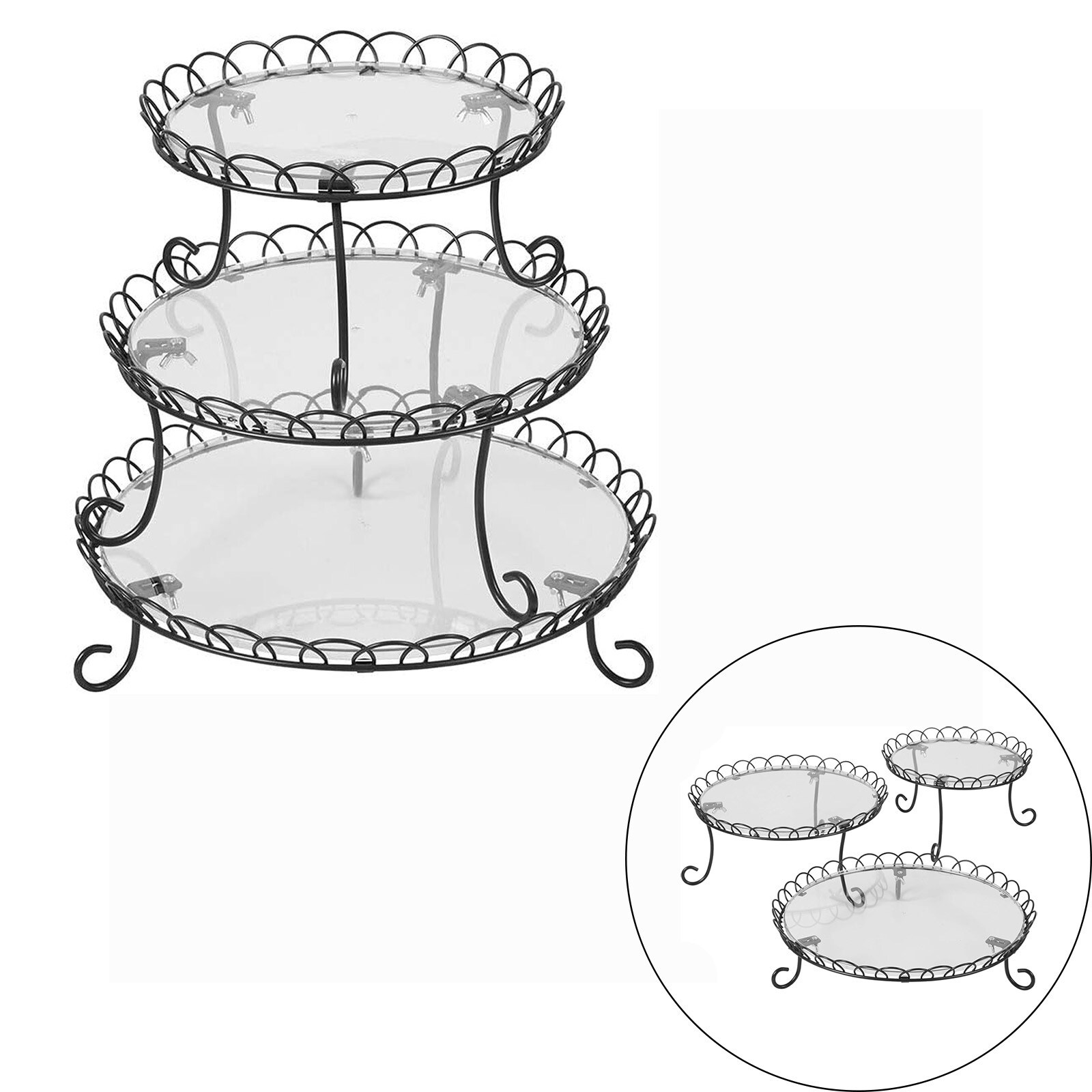 WILTON 3 TIER IRON TREAT STAND 
