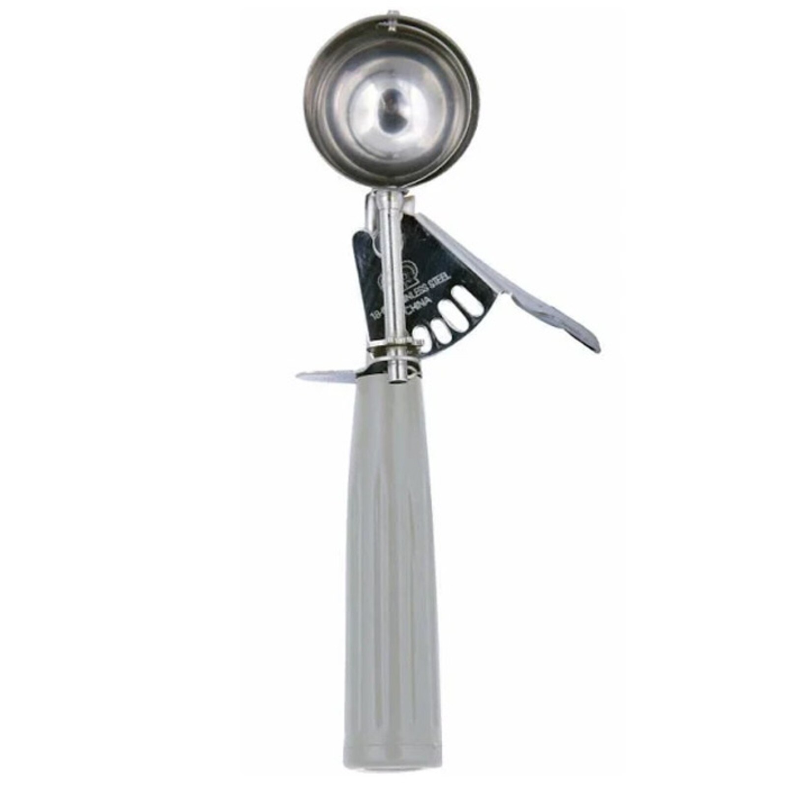 SCOOP PORTION DISHER SIZE 08 / 4 OZ / 2 3/4" GREY