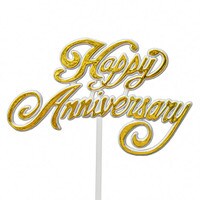 PICK - HAPPY ANNIVERSARY GOLD 11"