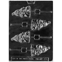 MOLD - CUTE WITCH LOLLY 3" X 1 7/8" X 1/2" (4)