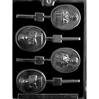 MOLD - OVAL BOY COMMUNION LOLLY 2 1/2" X 2 1/2" X 5/8" (4)