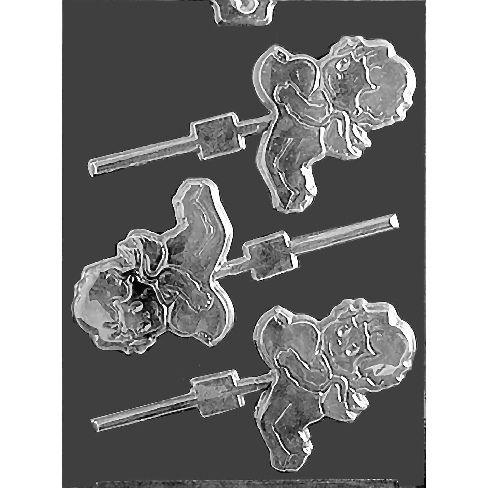 MOLD - CUPID WITH HEART LOLLY (3)