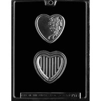 MOLD - HEART WITH BOUQUET POUR BOX 2 3/4 x 2 3/4" (2)