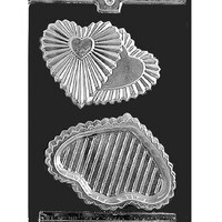 MOLD - DOUBLE CRYSTAL HEART POUR BOX 5.5 x 3.75" (2)