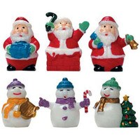 SANTA OR SNOWMAN FIGURE 2" 