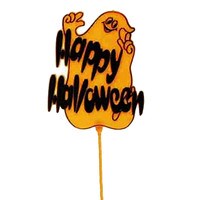 HAPPY HALLOWEEN WITH GHOST PICK 12.5"