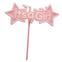 PICK - IT"S A GIRL WITH STARS 10 3/4"