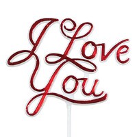  I LOVE YOU RED PICK 11 1/2" / 29.21 CM