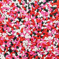 SPRINKLES NON-PAREIL BLACK, WHITE PEARL VALENTINE MIX 