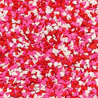 QUINS MINI HEARTS RED, WHITE & PINK 
